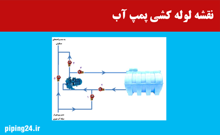 نقشه نصب پمپ آب خانگی